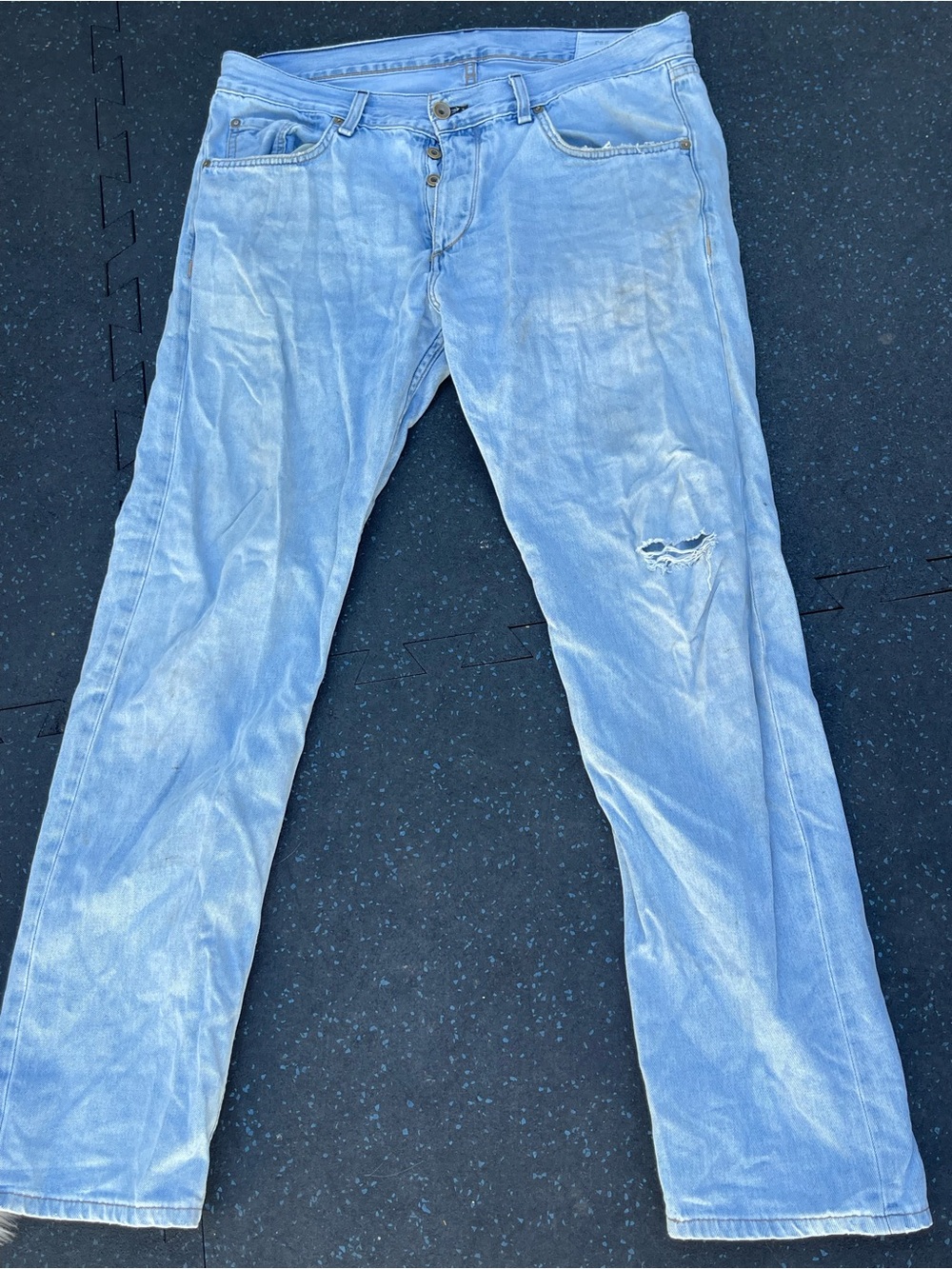 rag & bone light blue denim jeans